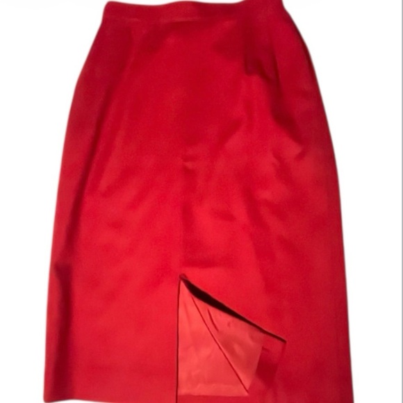 Vintage Pendleton 100% Virgin
Wool Red Skirt Sz 12 - Picture 3 of 7